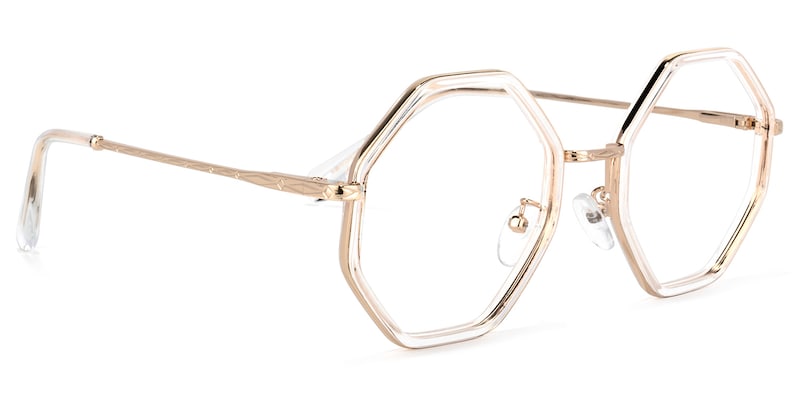 Nathaniel Geometric Crystal Glasses | Zeelool Glasses2