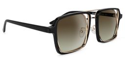 Nellie Aviator Black-Gold Sunglasses1