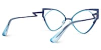 Eliana Cateye Blue Glasses3