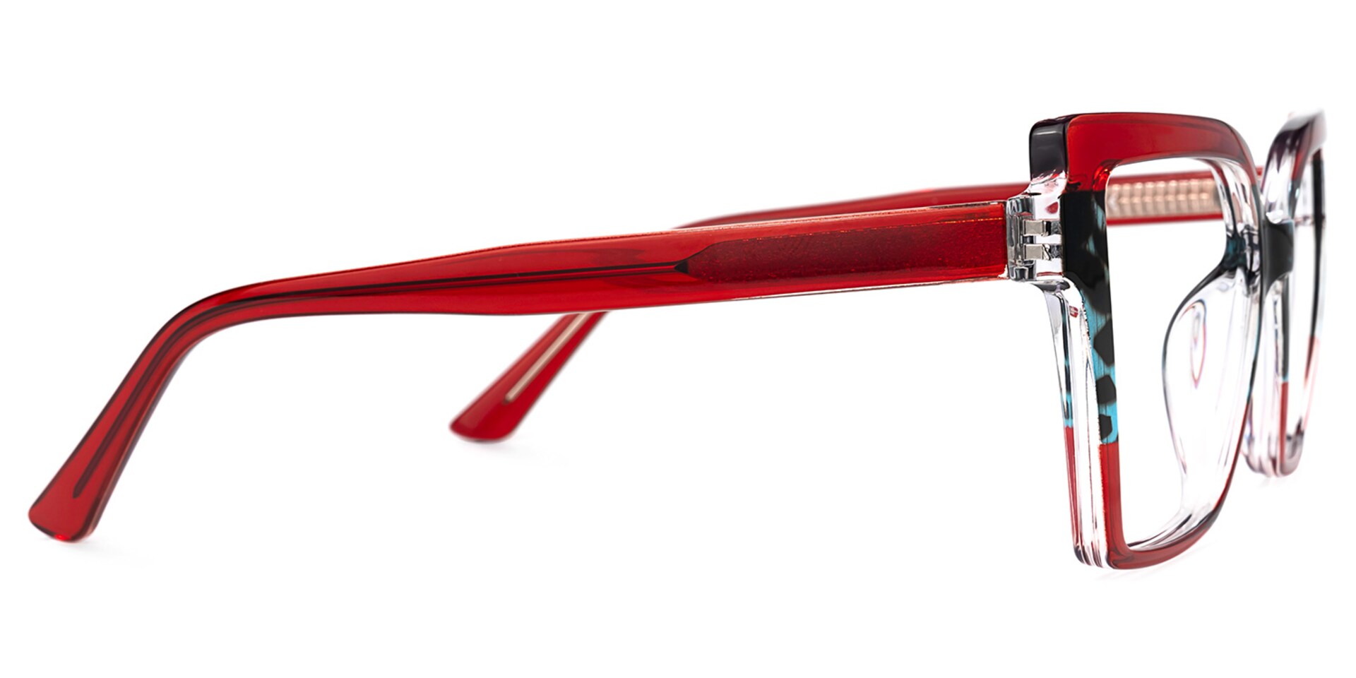 Lonnie Butterfly Red Glasses | Zeelool Glasses2