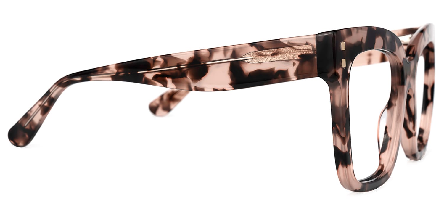 Minguela Square Pink-Tortoise Glasses4