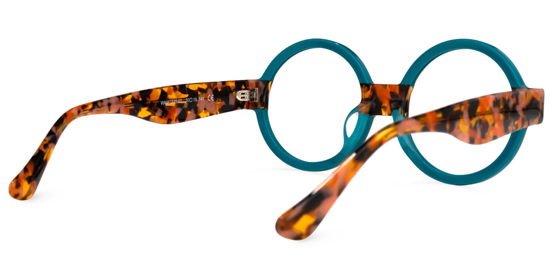 Lindsey Round Blue Frame Glasses | Zeelool3