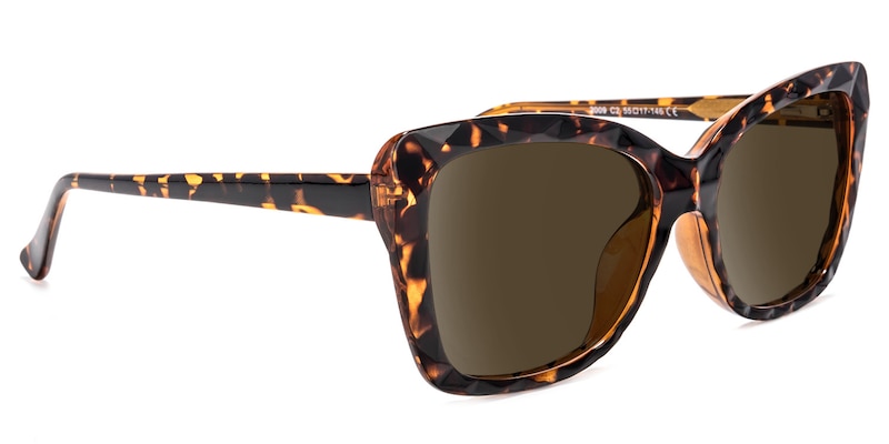 Edna Cateye Yellow-Tortoise Sunglasses | Zeelool Glasses2