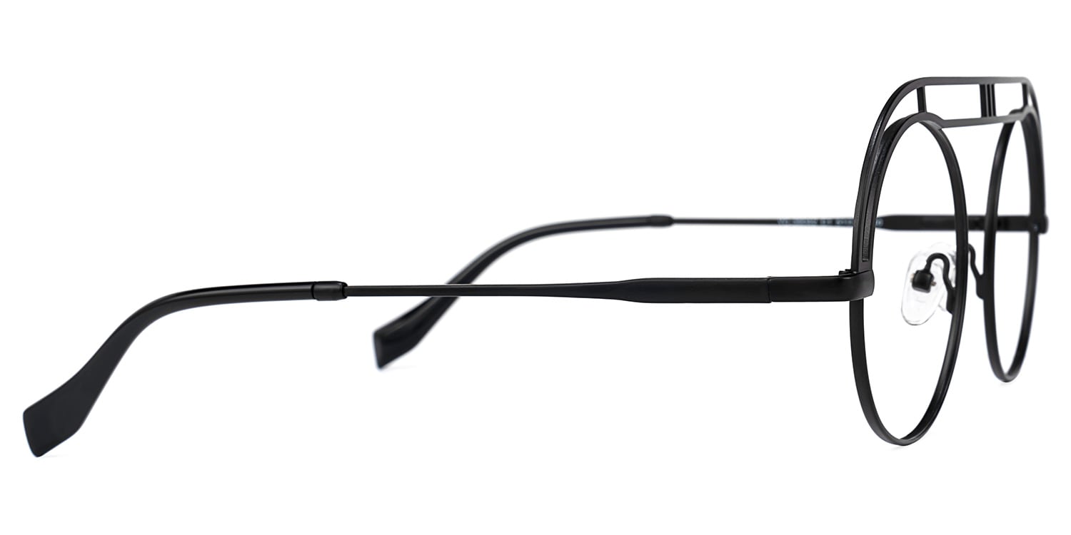 Serrena Round Black Glasses | Zeelool Glasses