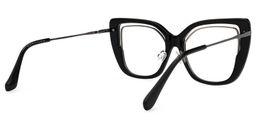 Celene Square Black Glasses3