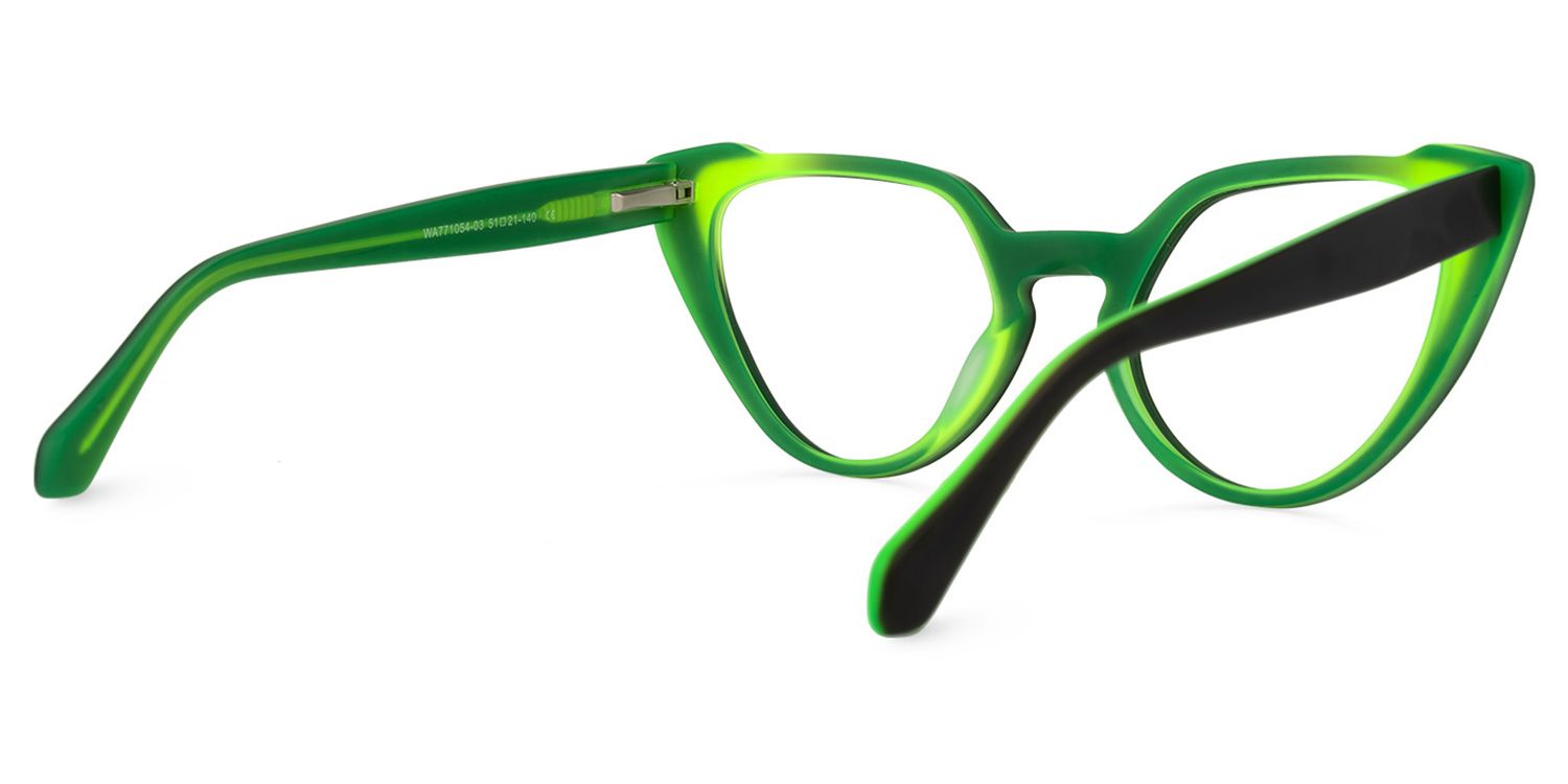 Harrison Cateye Green Glasses | Zeelool Glasses3