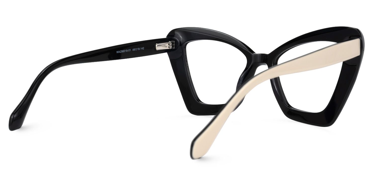 Pauline Cateye Milky Glasses | Zeelool Glasses3