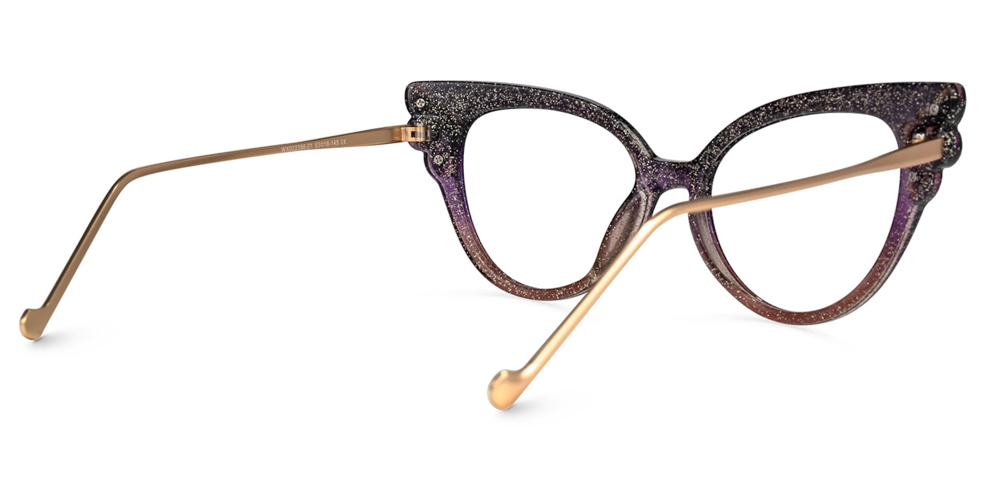 Mwaka Cateye Purple Glasses | Zeelool Glasses3