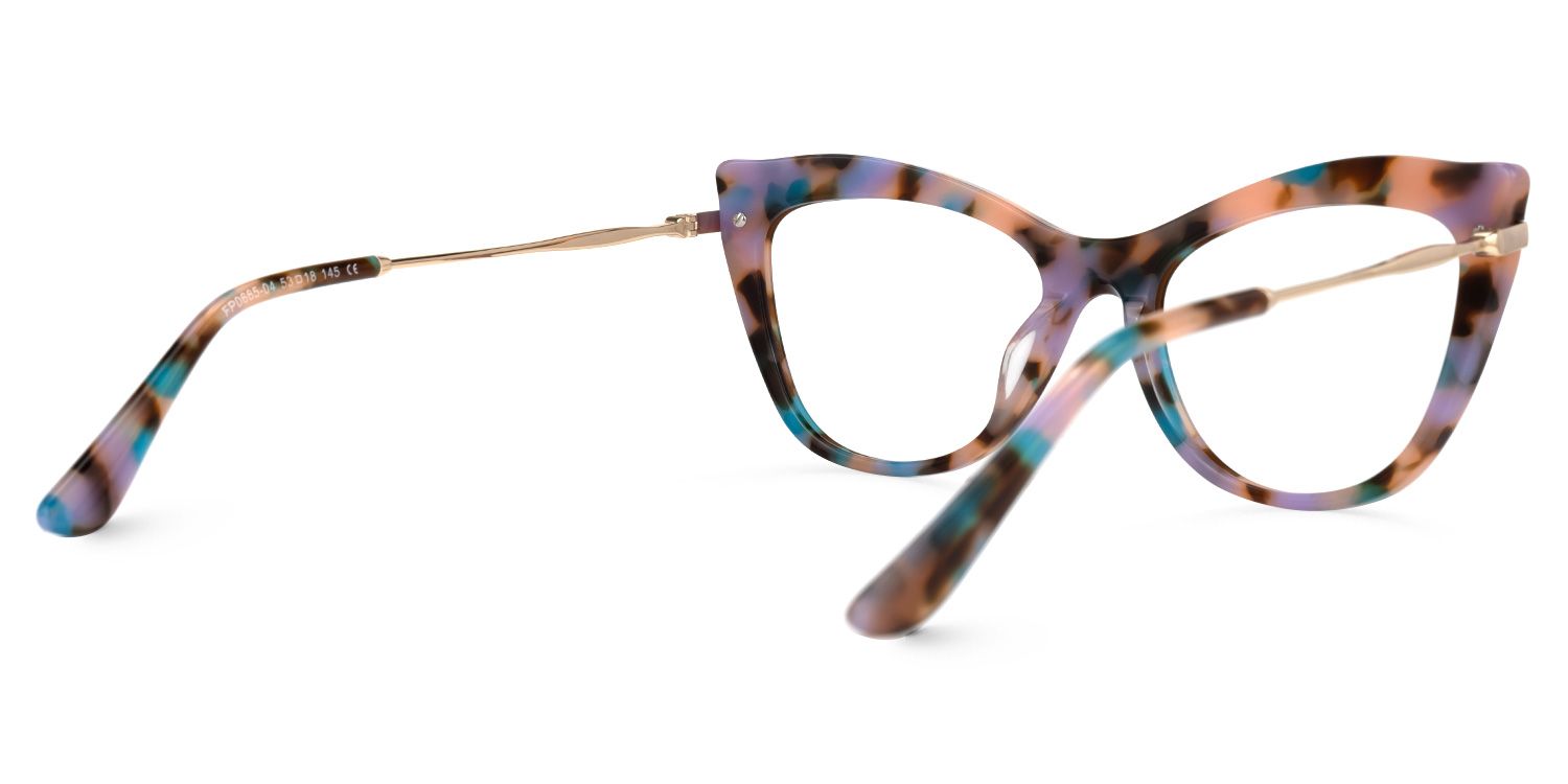 Indira Cat Eye Pink-Tortoise Glasses | ZEELOOL Canada3