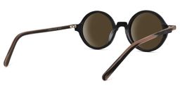 Otto Round Black Sunglasses3