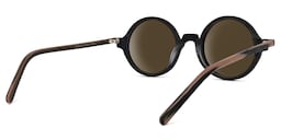 Otto Round Black Sunglasses3