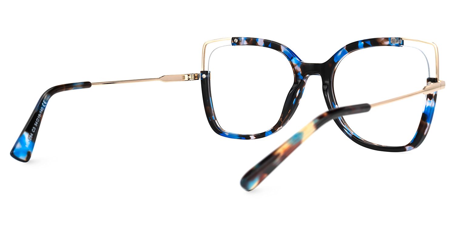 Tuyen Square Blue-Tortoise Glasses | Zeelool Glasses3