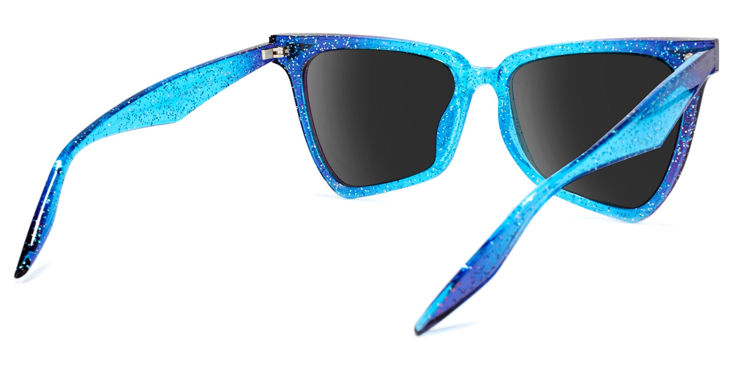 Cicely Geometrical Blue Sunglasses3