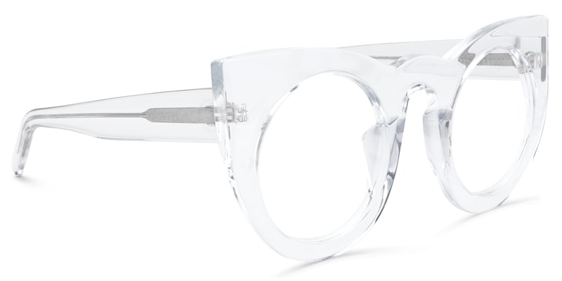 Ophelia Cateye Crystal Glasses | Zeelool Glasses2