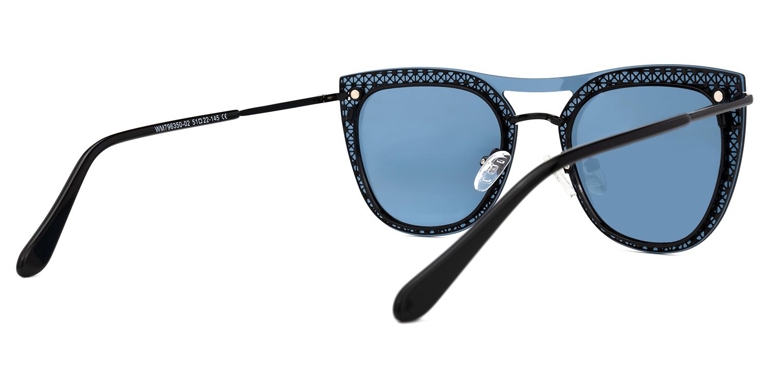 Hussain Clip-on Blue Glasses | Zeelool Glasses4