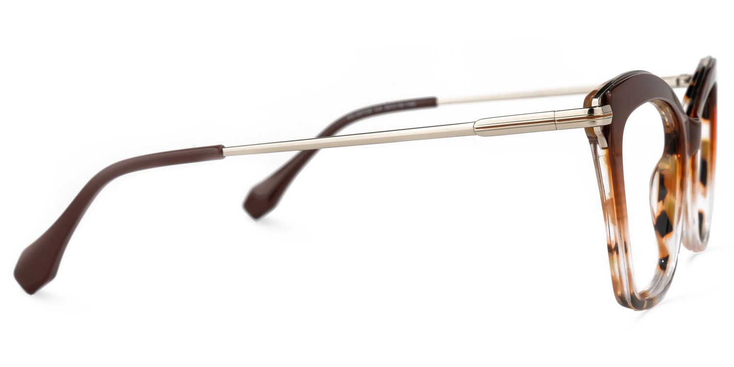 Russell Cateye Brown Glasses | Zeelool Glasses2