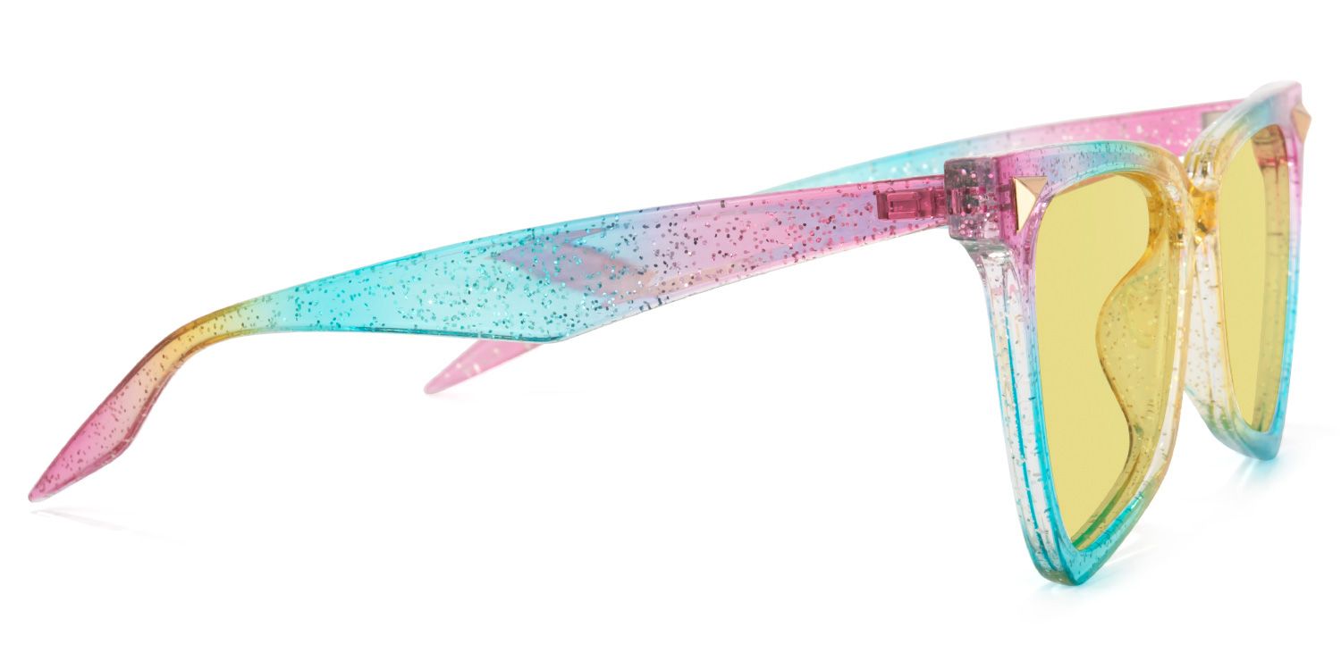 Cicely Geometrical Rainbow Sunglasses | Zeelool Glasses3