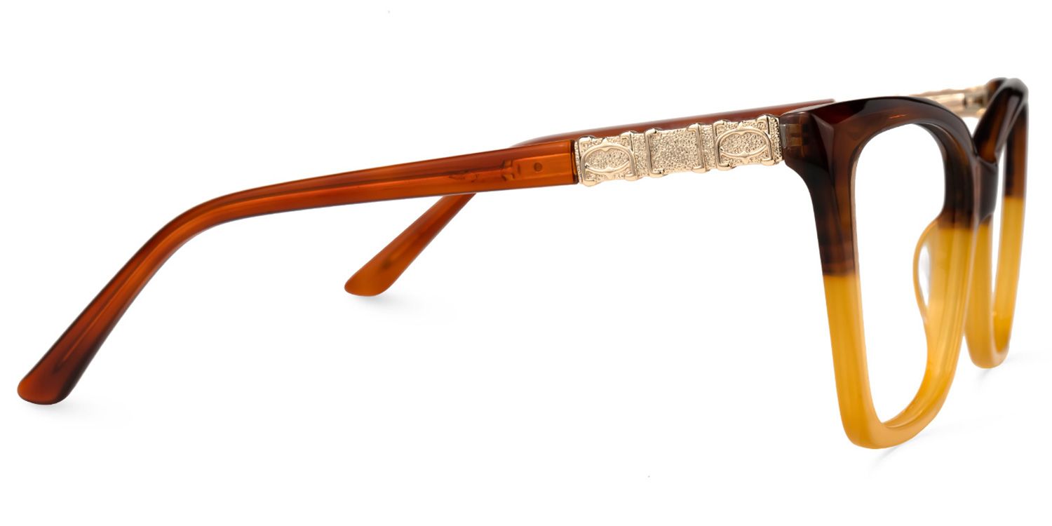 Latora Cateye Two-Tone Glasses | Zeelool Glasses2