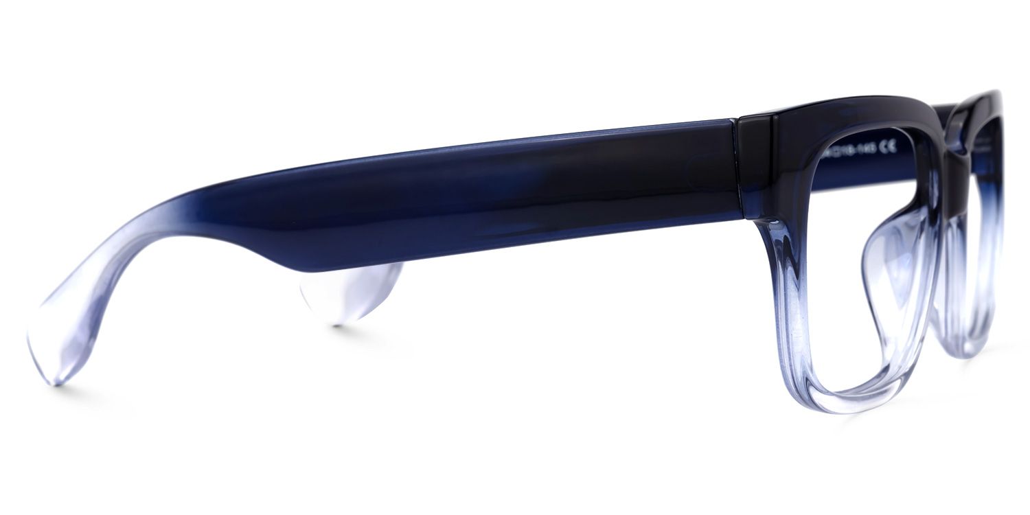 Colin Rectangle Dark-Blue Glasses | Zeelool Glasses2