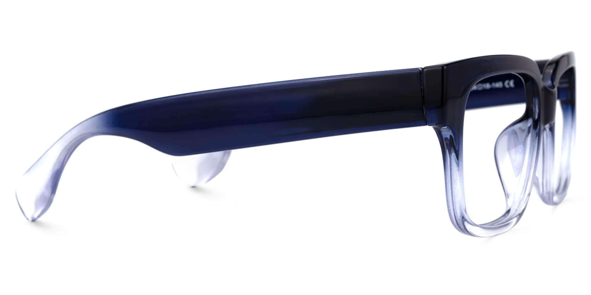 Colin Rectangle Dark-Blue Glasses | Zeelool Glasses2