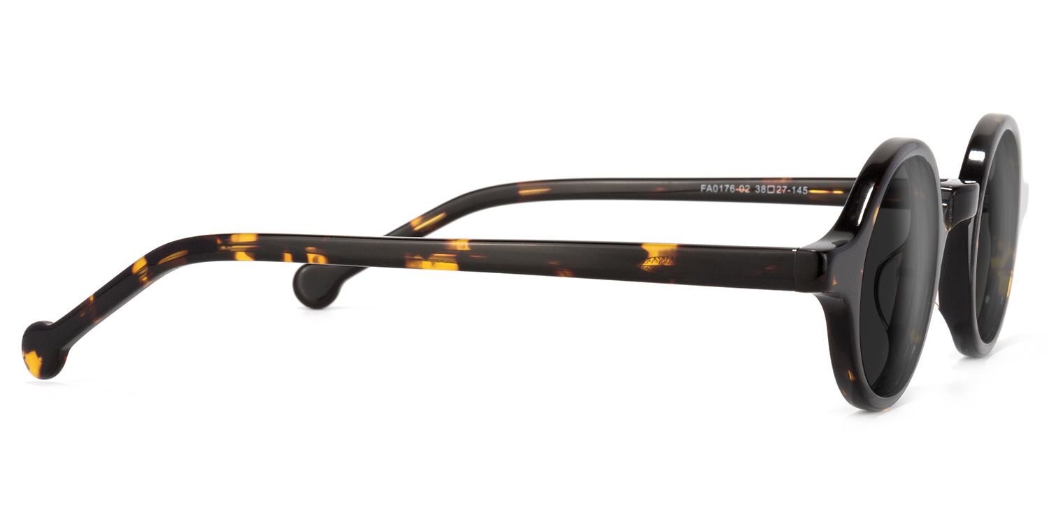 Arale Round Tortoise Sunglasses | Zeelool Glasses2