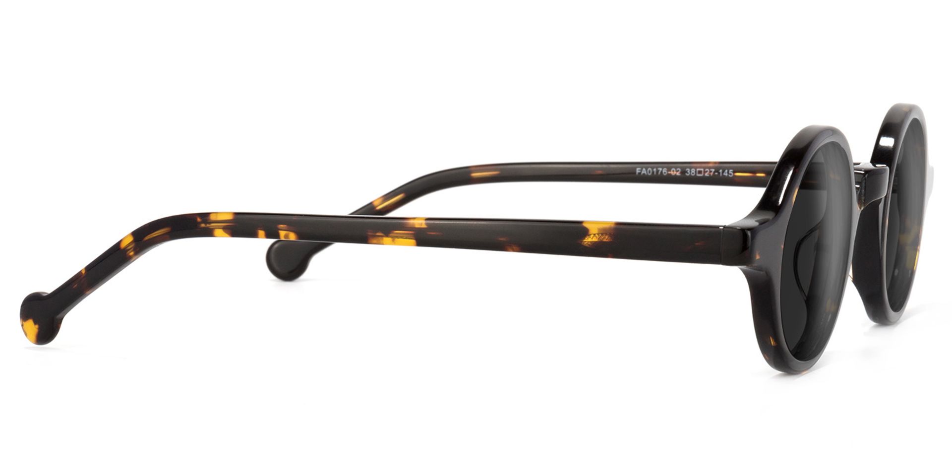 Arale Round Tortoise Sunglasses | Zeelool Glasses2