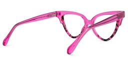Jacek Cateye Bright-Pink Glasses3
