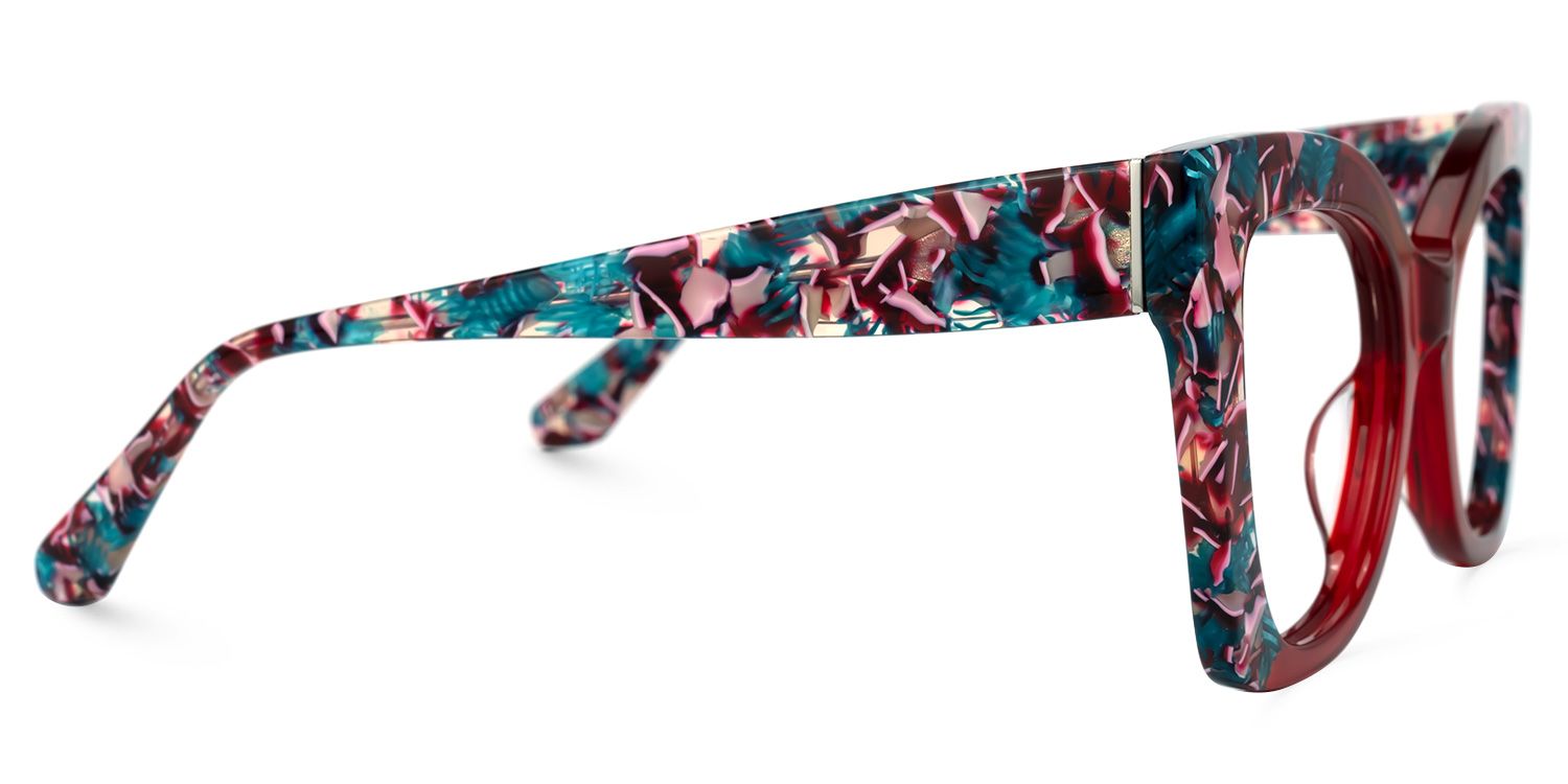 Rouco Cateye Red Glasses | ZEELOOL Canada2