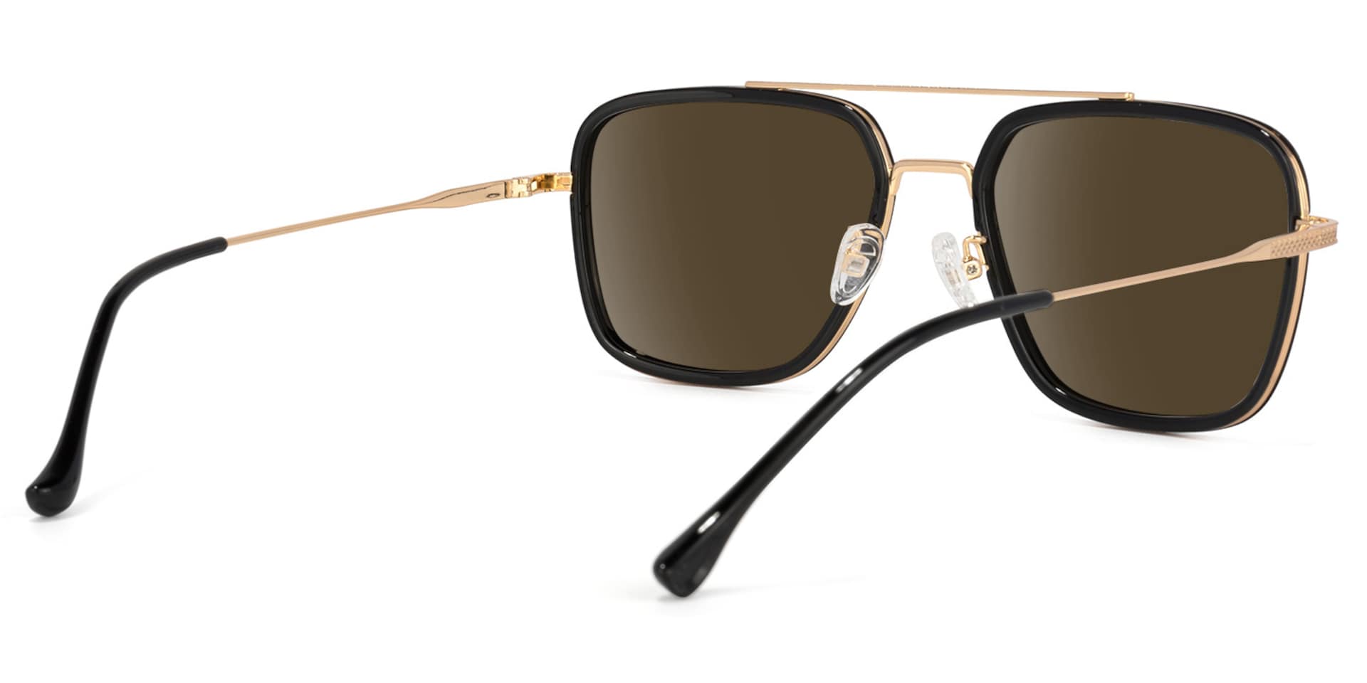 Nayeli Aviator Black-Gold Sunglasses | Zeelool Glasses3