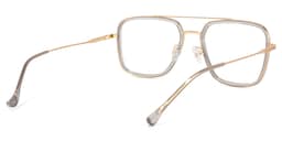 Nayeli Aviator Gray-Gold Glasses4