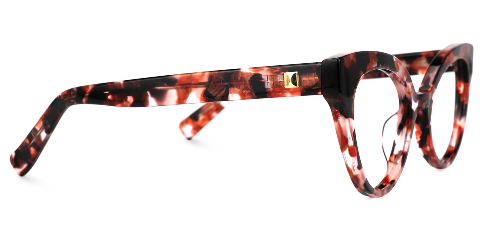 Cateye Red Floral Glasses | Zeelool Optical2