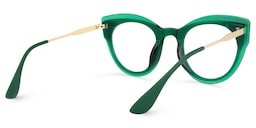 Demetrius Cat Eye Dark Green Glasses4