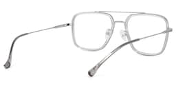Nayeli Aviator Gray-Silver Glasses4