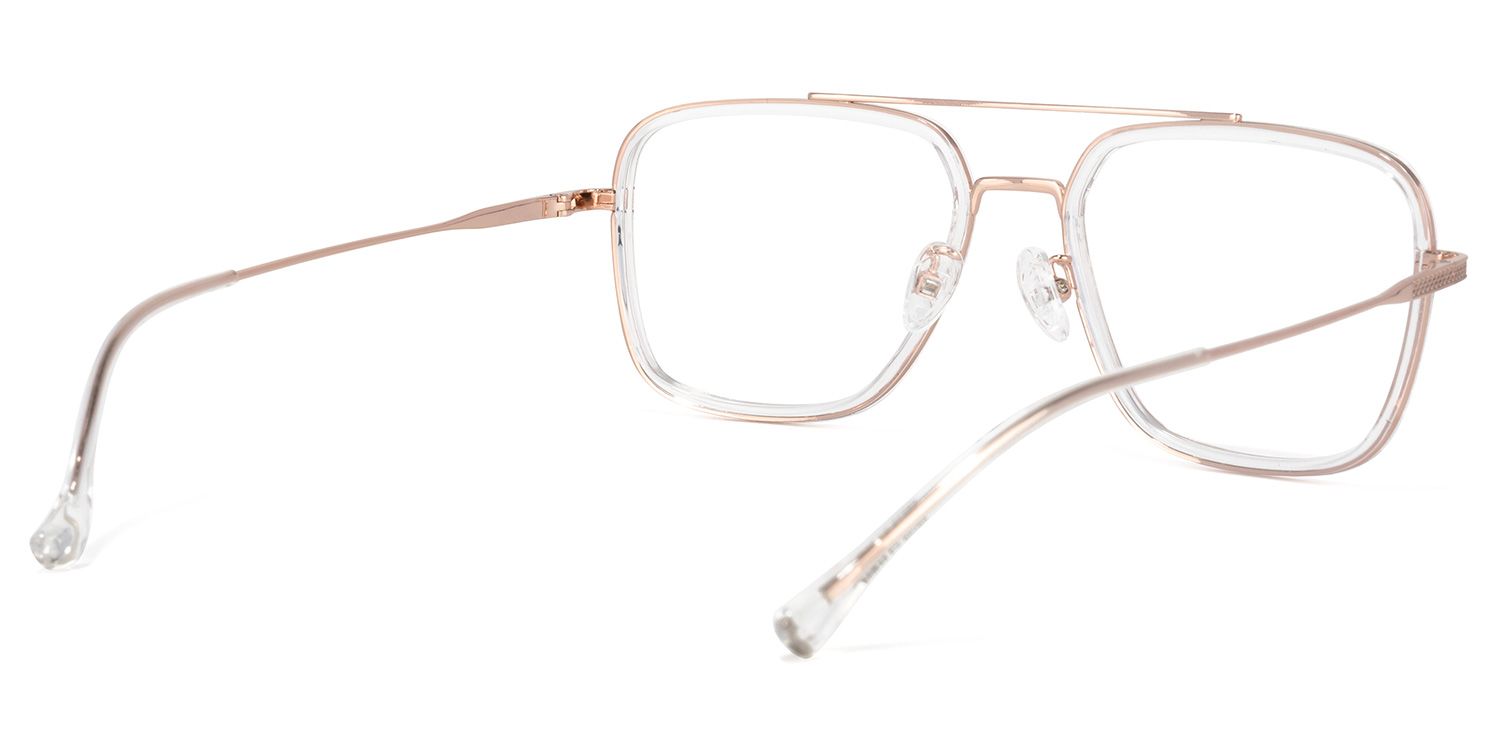 Nayeli Aviator Clear Glasses | Zeelool Glasses4