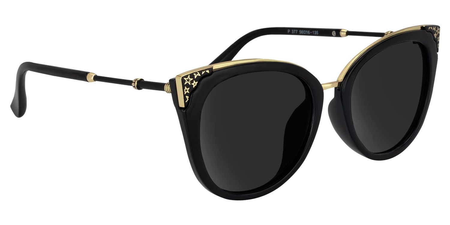 Dalton Cat Eye Black Sunglasses2