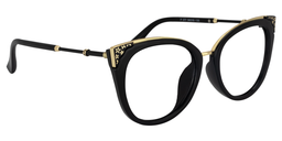 Dalton Black Cat eye Glasses1
