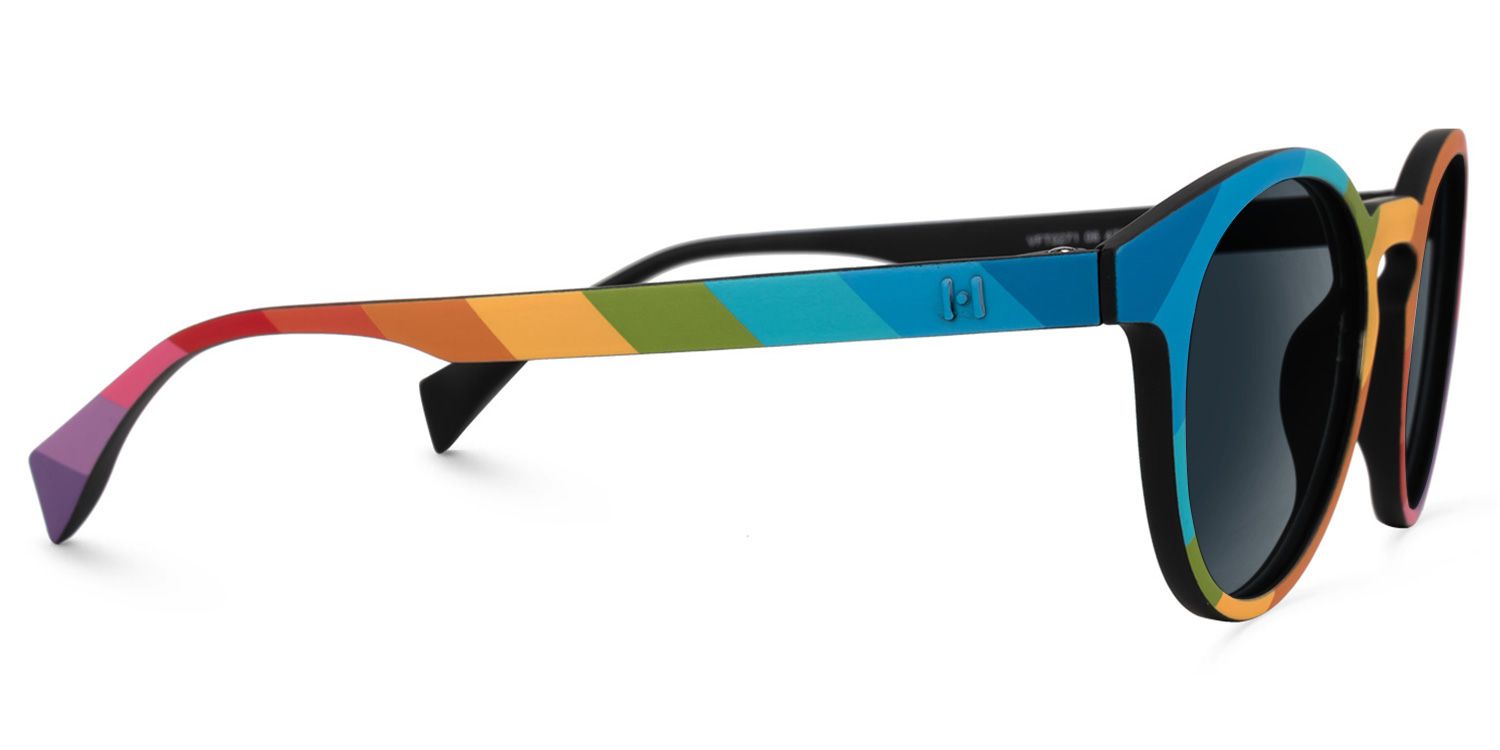 Street-Artist Tr90 Multicolor Round Frame Sunglasses | ZEELOOL2