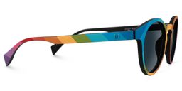 Street-Artist Multicolor Round Sunglasses2