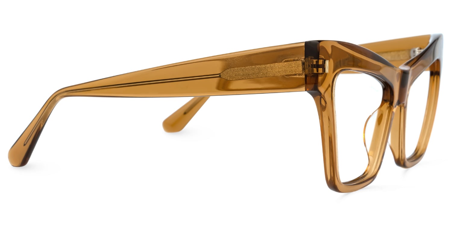 Diarra Cateye Brown Glasses | Zeelool Glasses