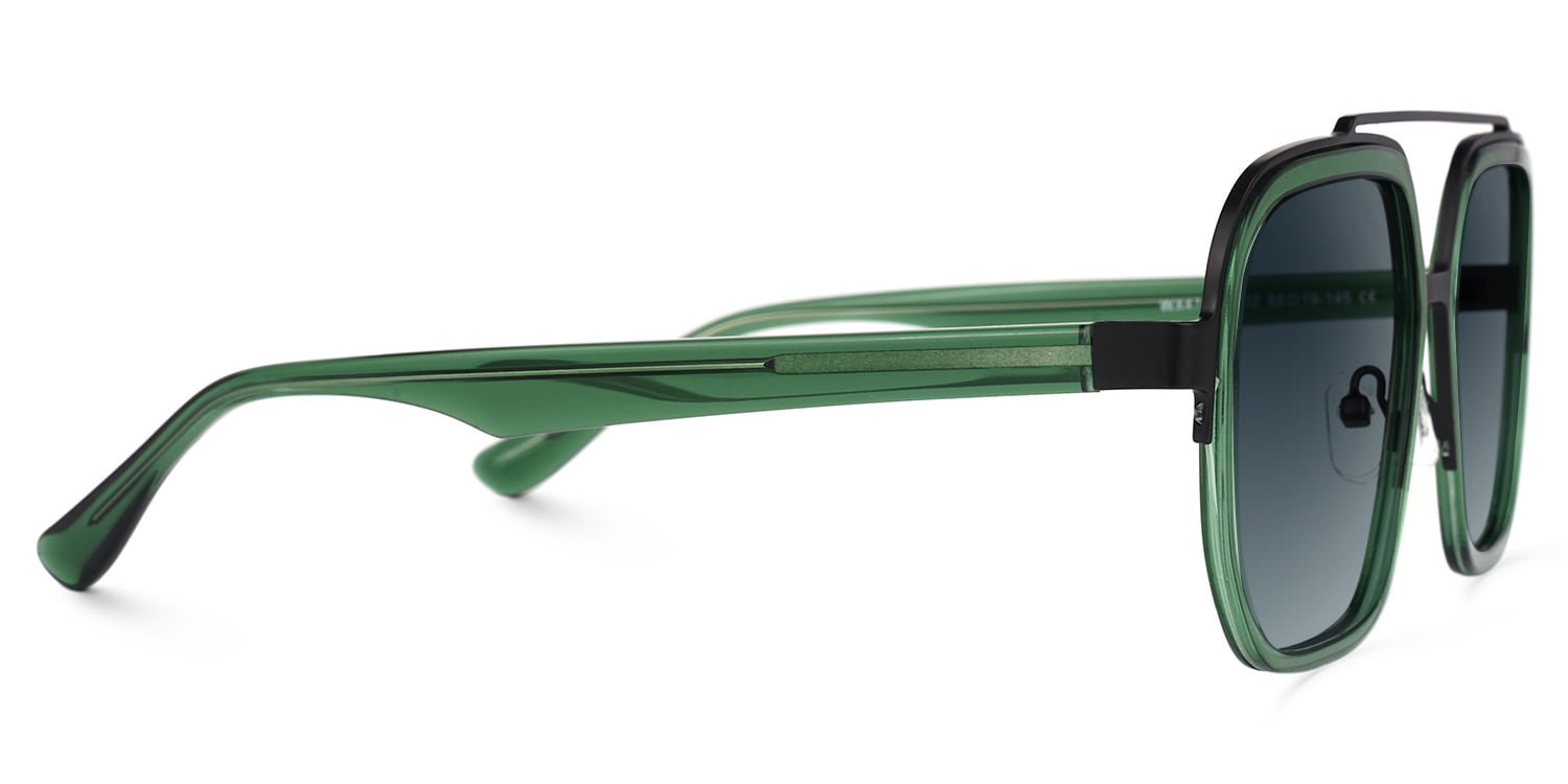 Ace Aviator Green Sunglasses | Zeelool Glasses2