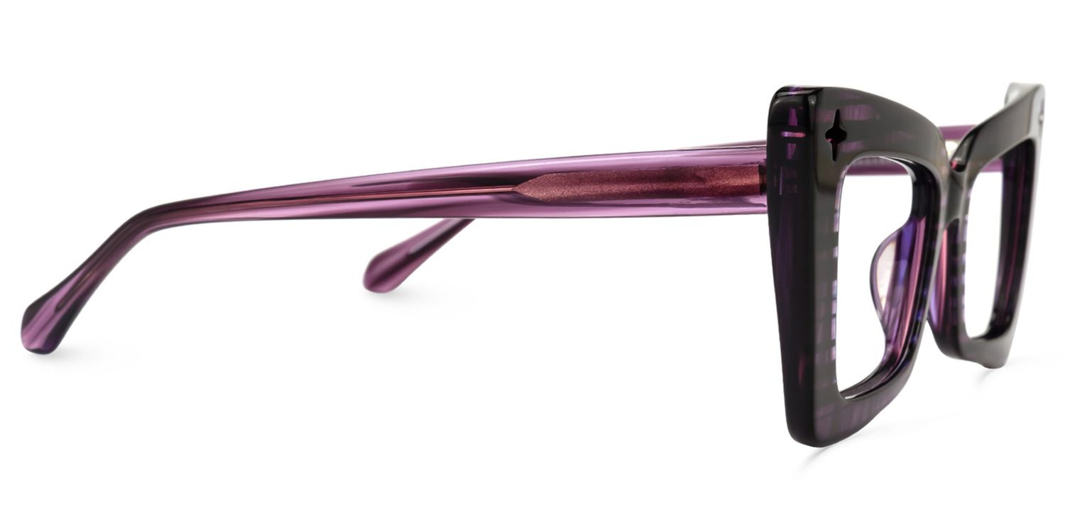 Kairos Cateye Purple Glasses | Zeelool Glasses2