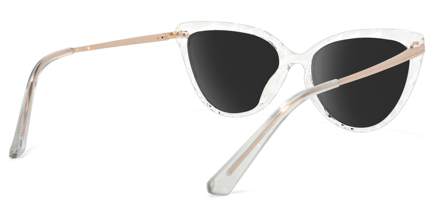 Lucas Cateye Clear Sunglasses | Zeelool Glasses4