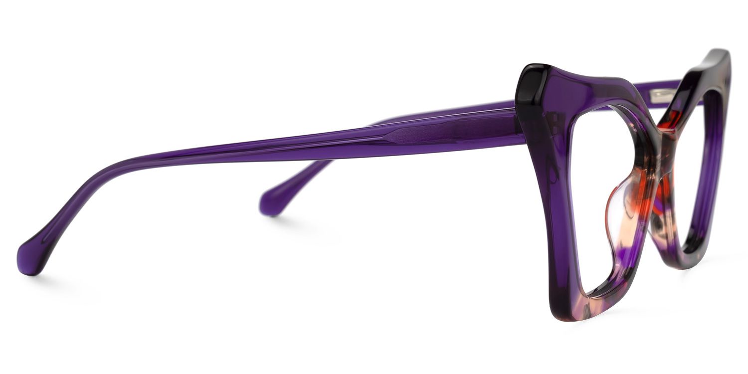 Wildony Cateye Purple Glasses | Zeelool Glasses2