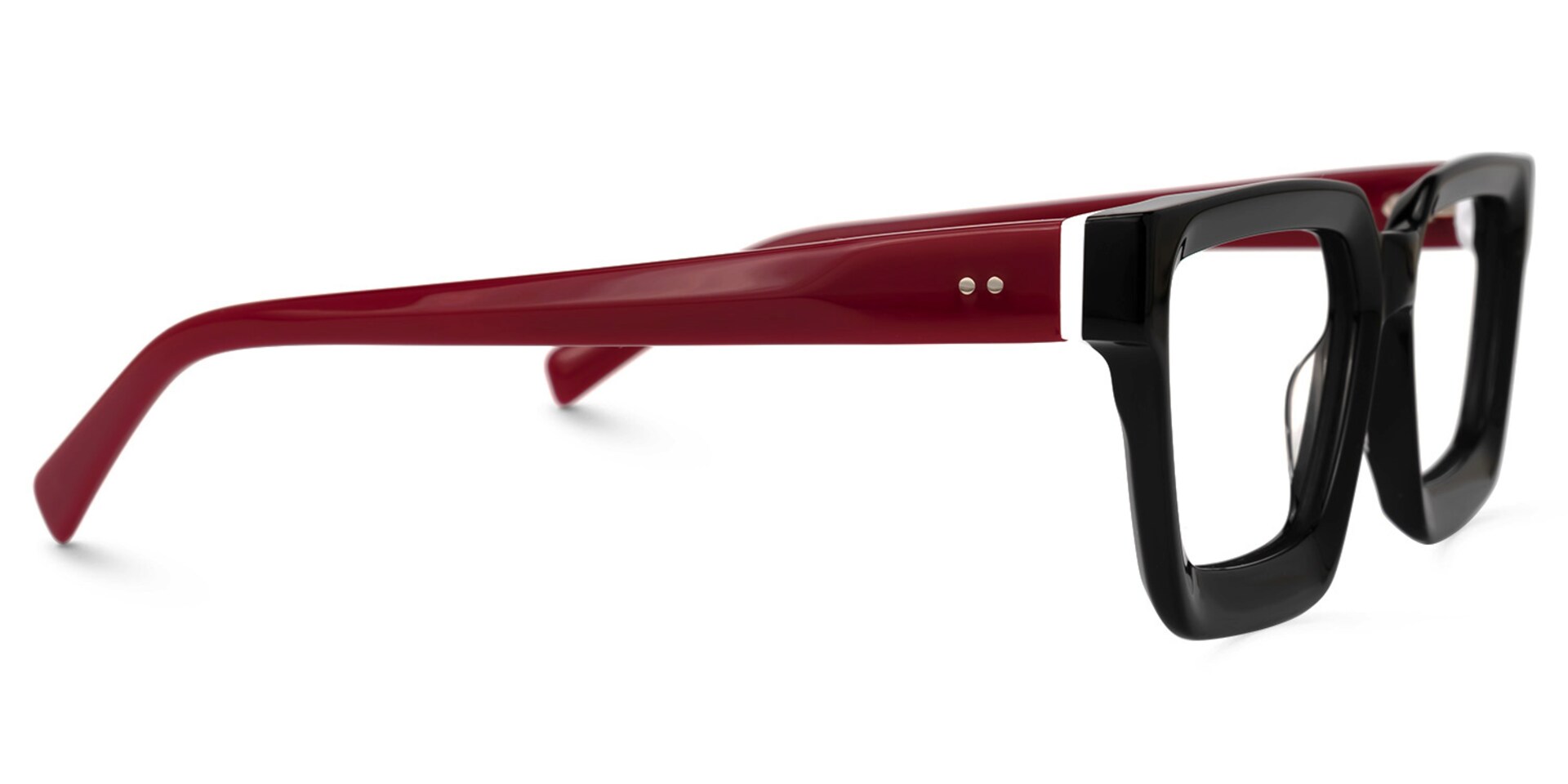 Bean Square Black Glasses | Zeelool Glasses2