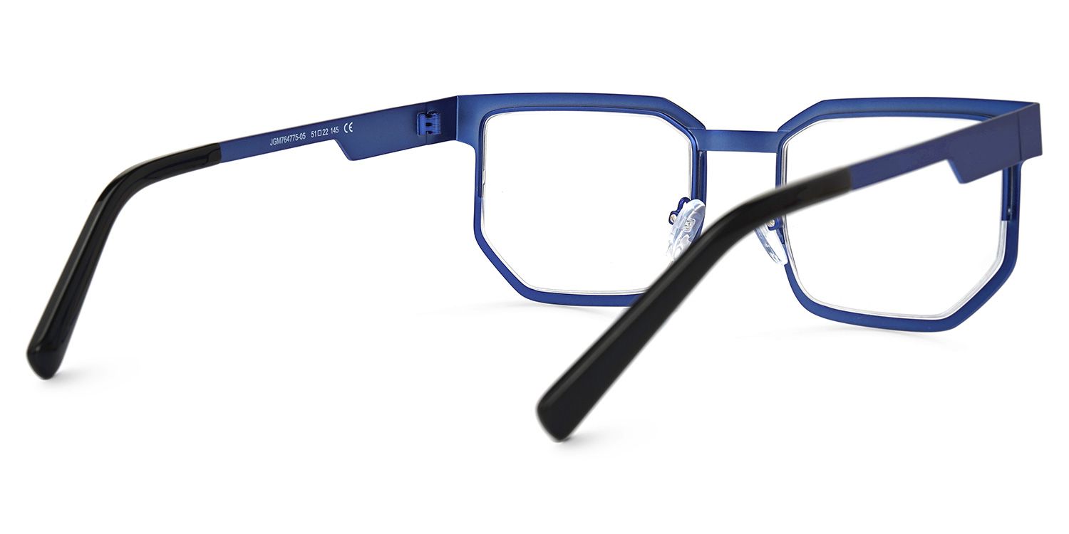 lllettelll様 Lassiter Geometric Blue Glasses | Zeelool Glasses