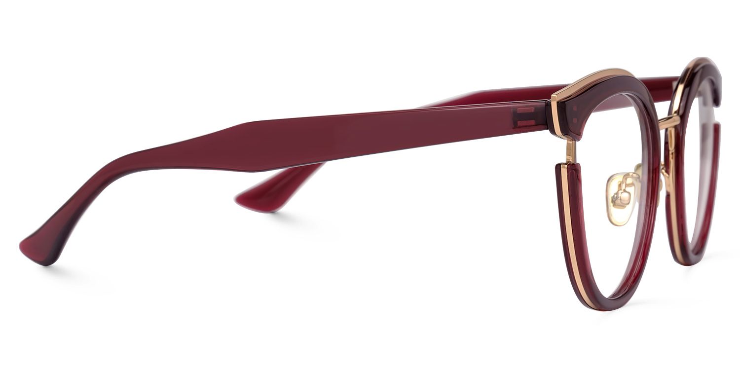 Laraine Cat Eye Red Glasses | Zeelool Glasses2