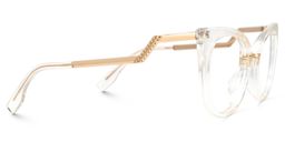 Jacqueline Cateye Clear Glasses2