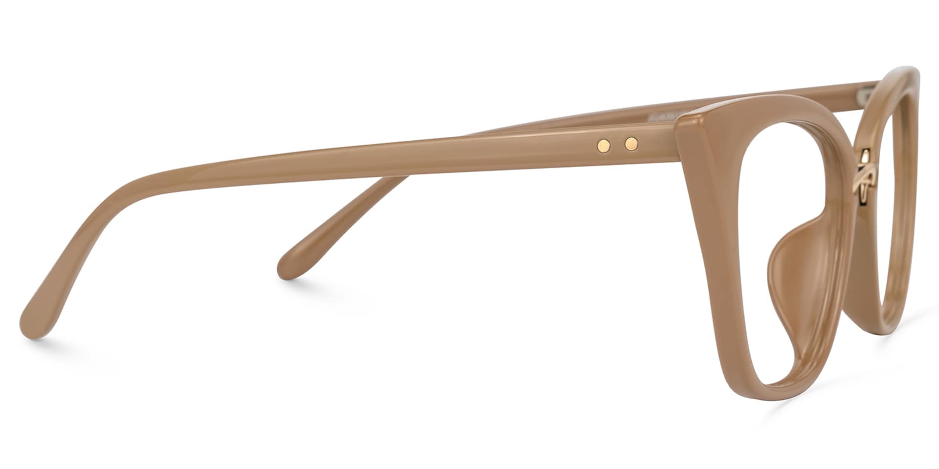 Chandrikar Cateye Mocha Frame Glasses | Zeelool Glasses2