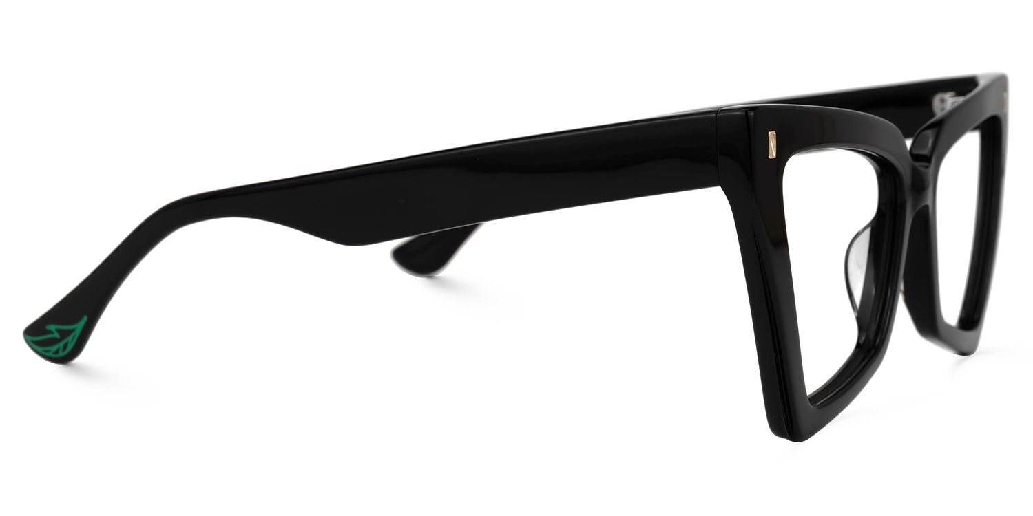 Berbey Geometric Black Glasses | Zeelool Glasses2