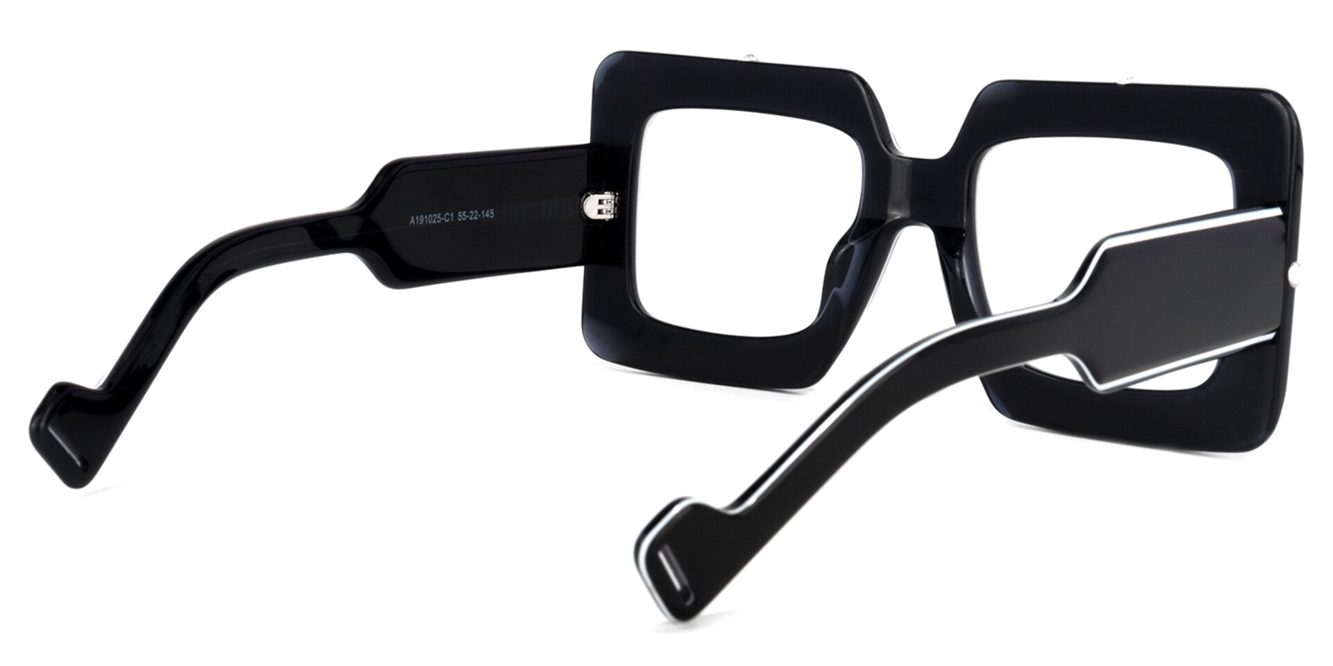 Yuri Square Black Glasses | Zeelool Glasses4